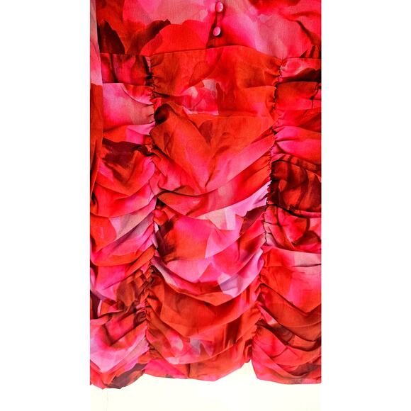 Runaway The Label Litsa Dress Pink/Red, Sexy,  NWT, NEW, SZ XS or  SZ 2 - Picture 5 of 10